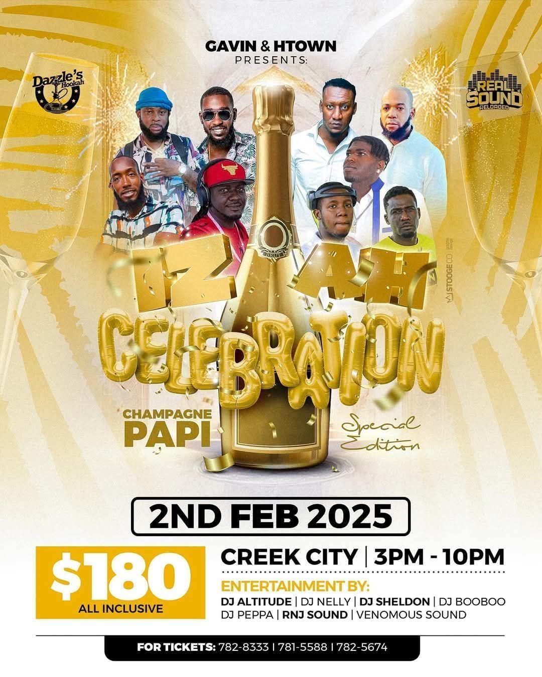 Iz Ah Celebration Champagne Papi
